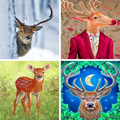 Deer Painting By Numbers