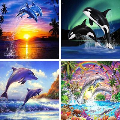 Dolphins Painting By Numbers