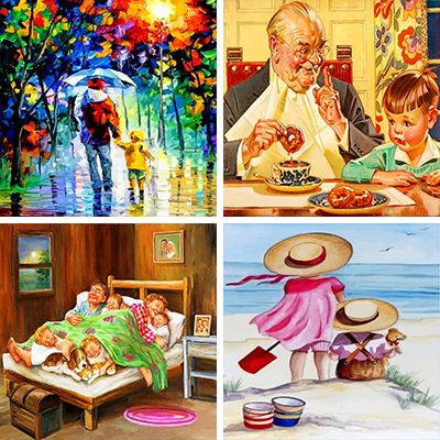 Families Painting By Numbers