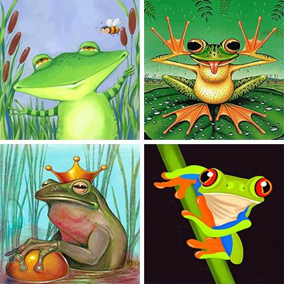 Frogs Painting By Numbers