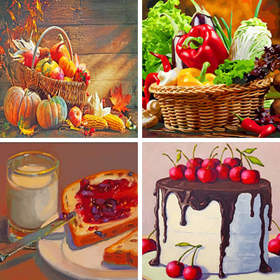 Food Painting By Numbers