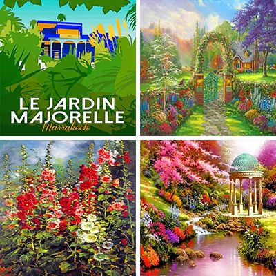 Gardens Painting By Numbers