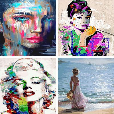 Girls Painting By Numbers