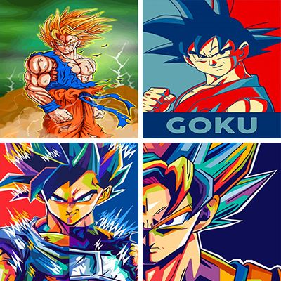 Goku Painting By Numbers