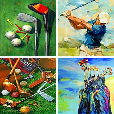 Golf Painting By Numbers