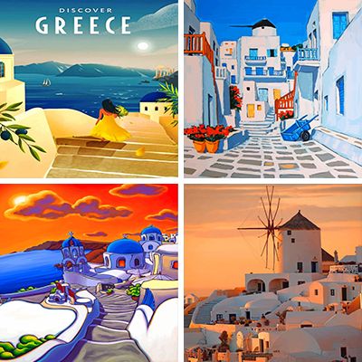 Greece Painting By Numbers