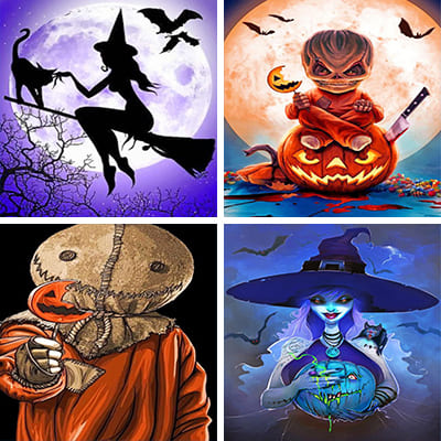 Halloween Painting By Numbers
