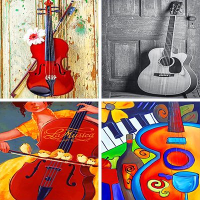 Instruments Painting By Numbers