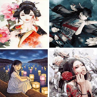 Japaneses Painting By Numebrs