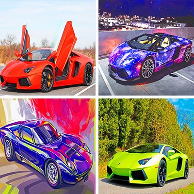 Lamborghini Painting By Numbers