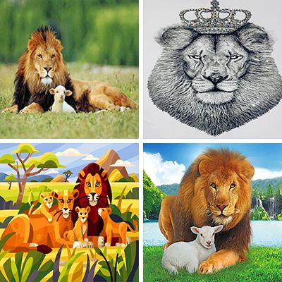 Lions Painting By Numbers