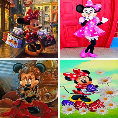 Minnie Mouse Painting By Numbers