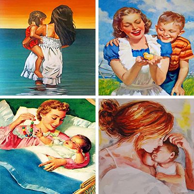 Mothers Painting By Numbers