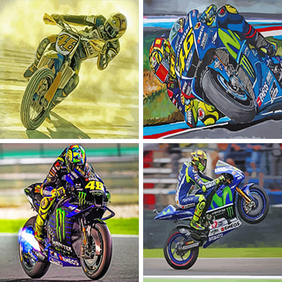 Motorcycles Painting By Numbers