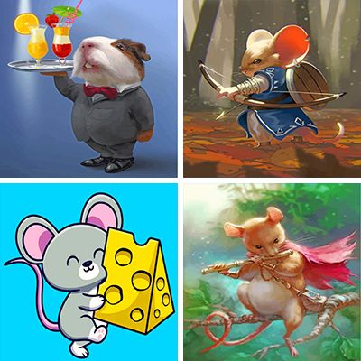 Mice Painting By Numbers