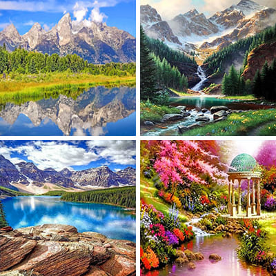 Nature Painting By Numbers