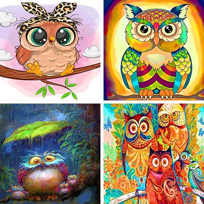 Owls Painting By Numbers