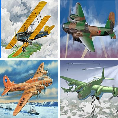Planes Painting By Numbers