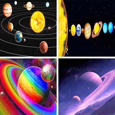 Planets Painting By Numbers