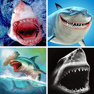 Sharks Painting By Numbers