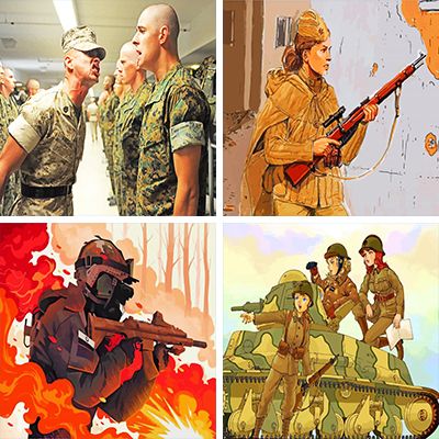 Soldiers Painting By Numebrs