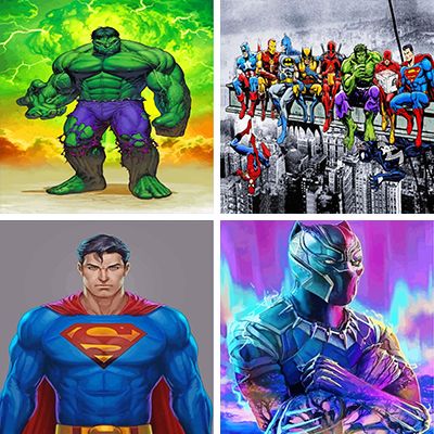 Superherp Painting By Numbers