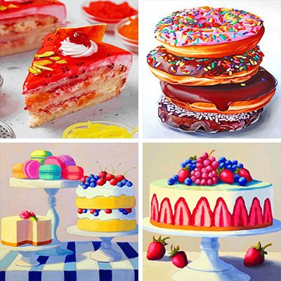 Sweets Painting By Numbers