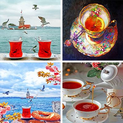 Teacups Painting By Numbers