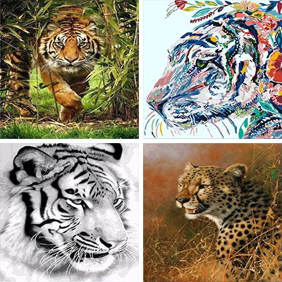 Tiger Painting By Numbers