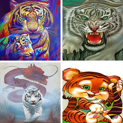 Tigers Painting By Numbers