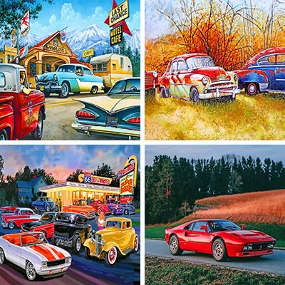 Vehicles Painting By Numbers