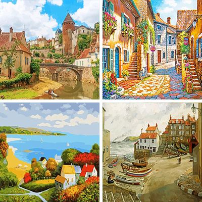 Villages Painting By Numbers