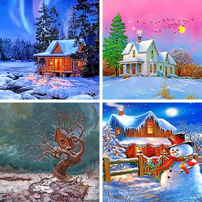 Winter Painting By Numbers