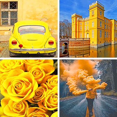 Yellow Painting By Numbers