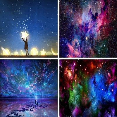 Stars Painting By Numbers