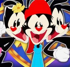 Animaniacs Cartoon Paint By Numbers