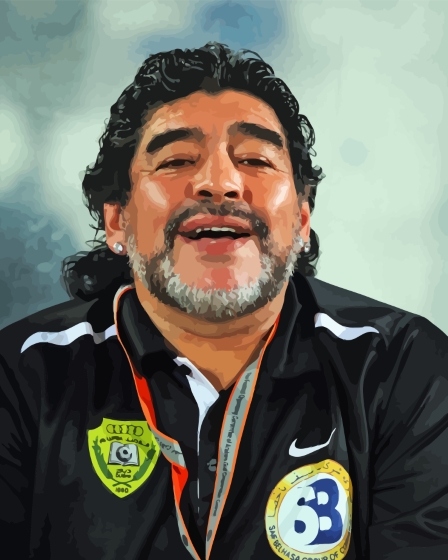 Diego Maradona paint by numbers