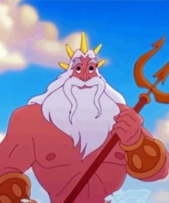Father King Triton Disney Paint By Numbers