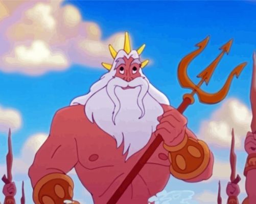 Father King Triton Disney Paint By Numbers